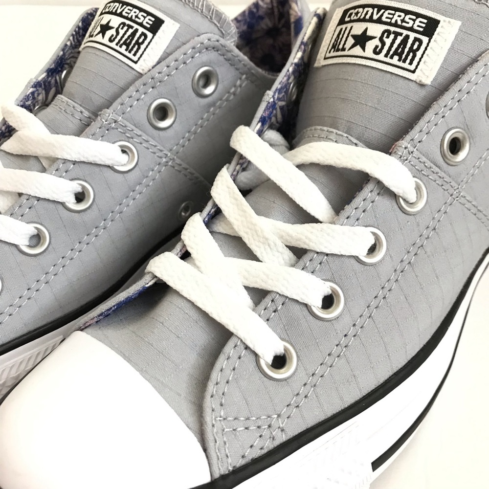 Converse Grey/White Madison Ox Low Top Sneaker - Picture 6 of 8
